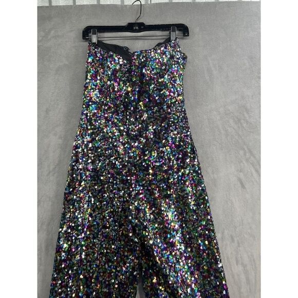 Anthropologie Hutch Bow Jumpsuit Size 2 Black Montif Strapless - Picture 8 of 13